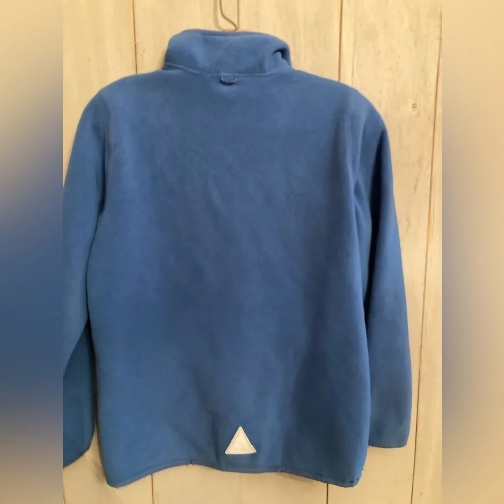 LL Bean Youth Blue‎ Fleece Jacket Full Zip Up Zipper Pockets Size 14-16